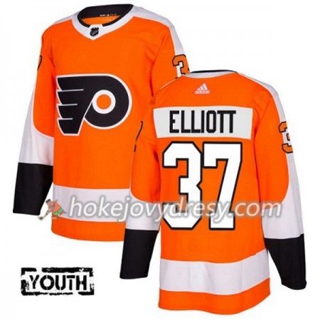 Dětské Hokejový Dres Philadelphia Flyers Brian Elliott 37 Adidas 2017-2018 Oranžová Authentic
